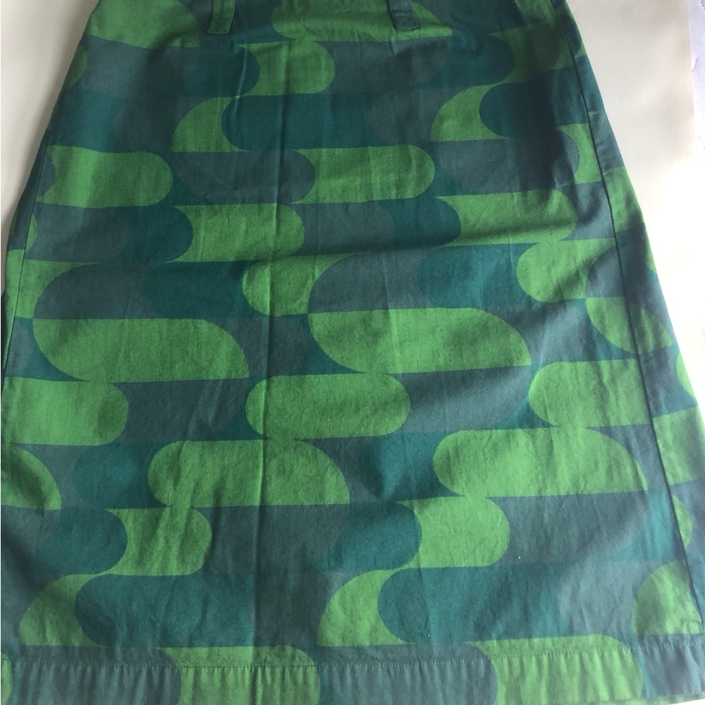 Custo Barcelona Green Pleated Skirt Size 4 - Picture 7 of 9